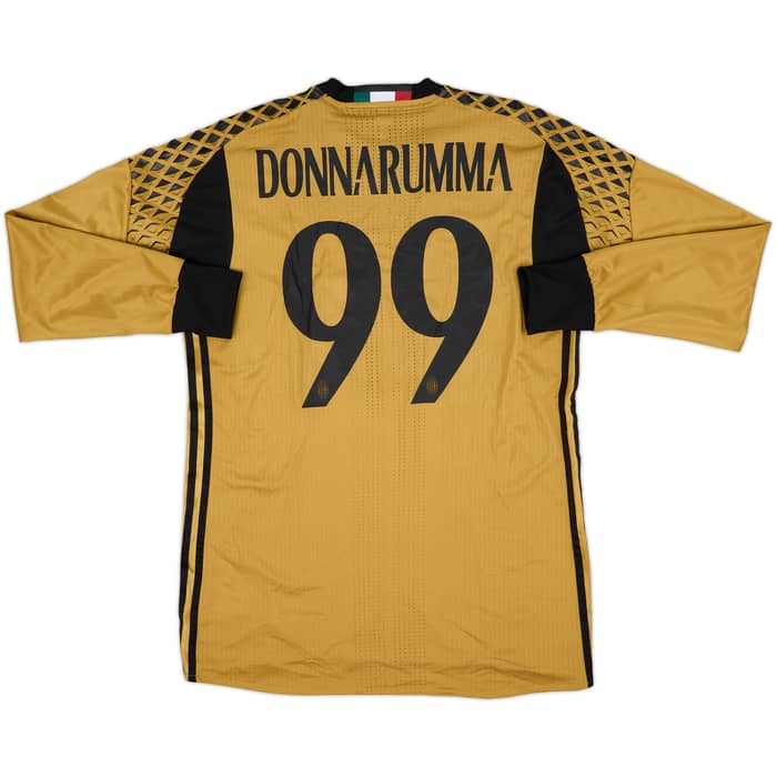 2016-17 AC Milan Player Issue GK Shirt Donnarumma #99 (L)