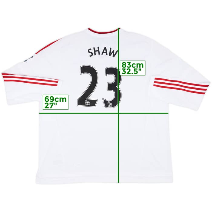 2015-16 Manchester United Away L/S Shirt Shaw #23 (3XL)