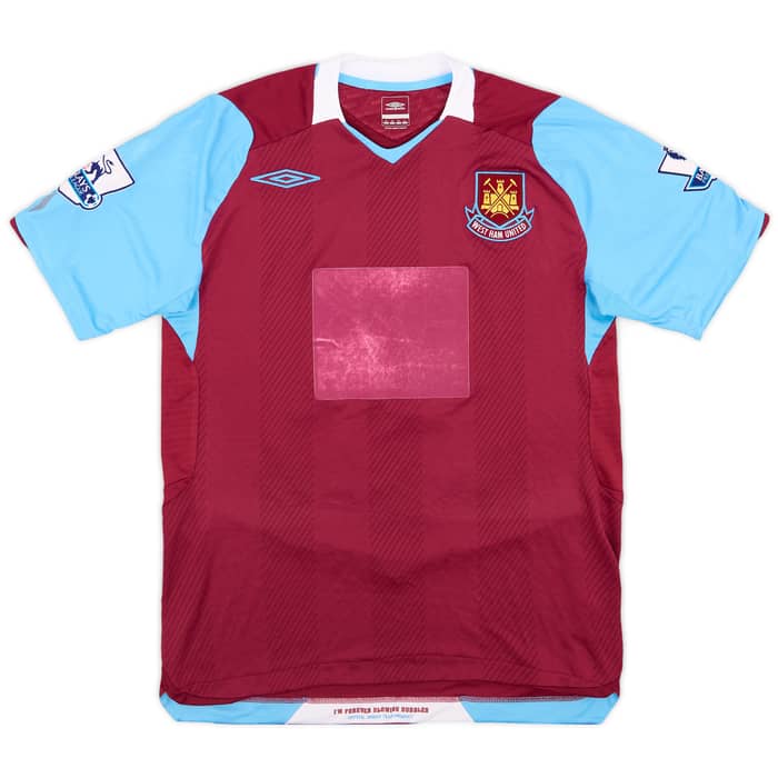2008-09 West Ham Match Issue Home Shirt Di Michele #32