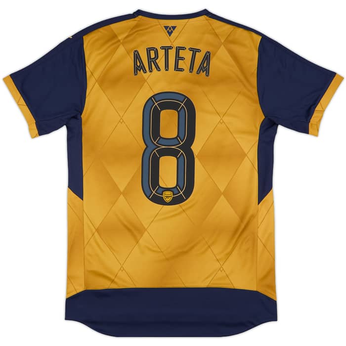 2015-16 Arsenal Away Shirt Arteta #8 (S)