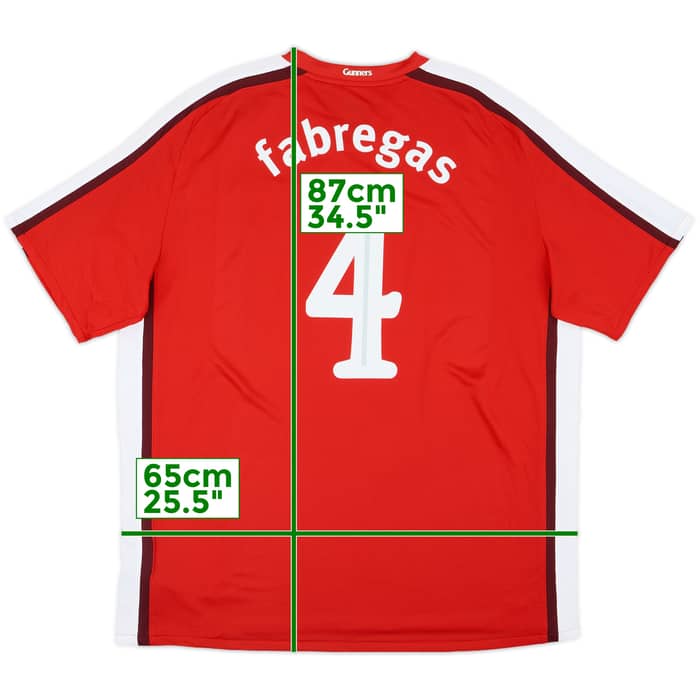 2008-10 Arsenal Home Shirt Fabregas #4 (XXL)