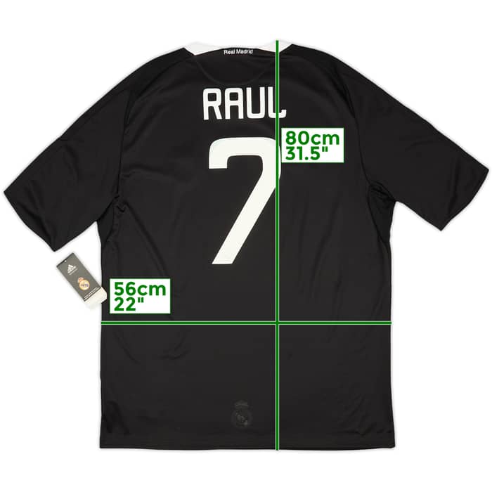 2008-09 Real Madrid CL Third Shirt Raul #7 (XL)