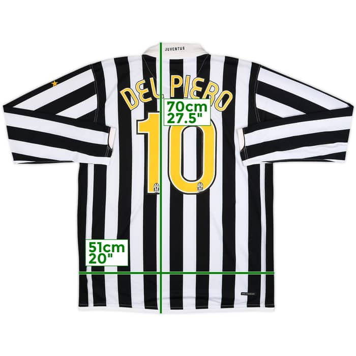 2006-07 Juventus Home L/S Shirt Del Piero #10 (XL)