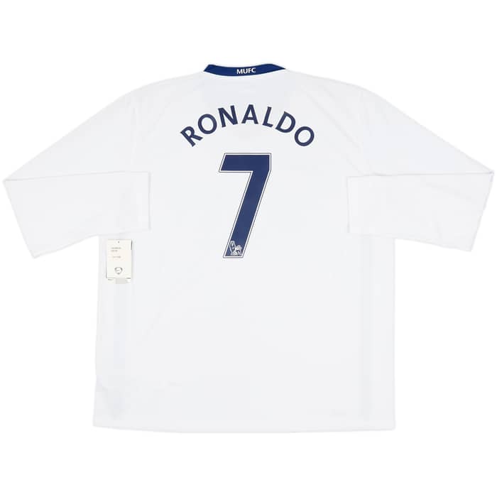 2008-10 Manchester United Away L/S Shirt Ronaldo #7 (XL)