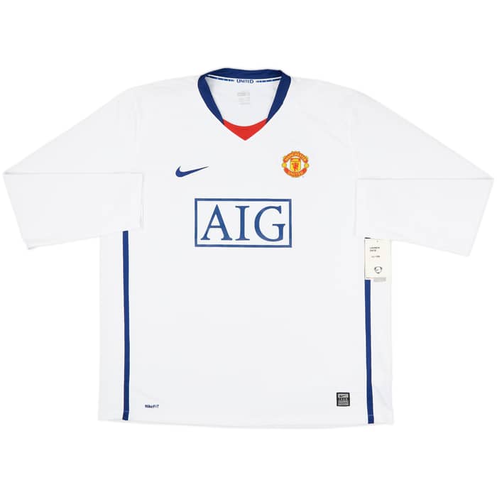 2008-10 Manchester United Away L/S Shirt Ronaldo #7 (XL)