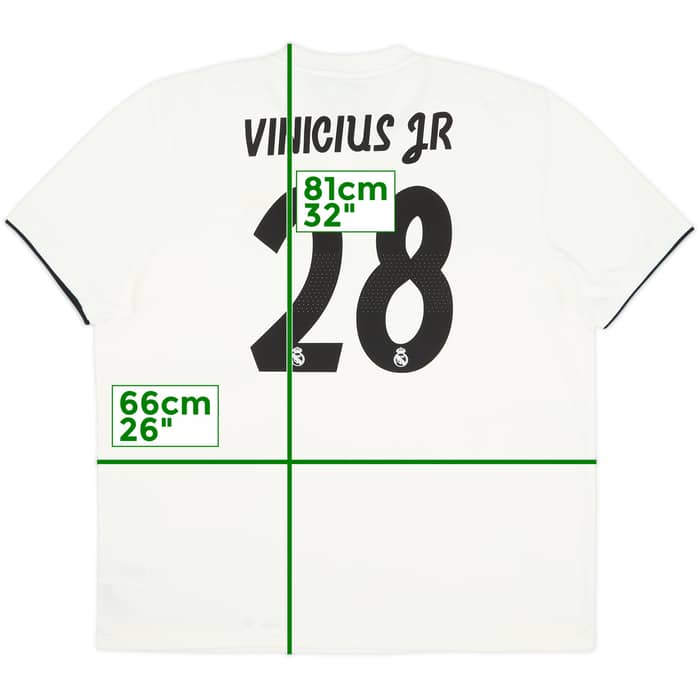 2018-19 Real Madrid Home Shirt Vinicius Jr #28 (XXL)
