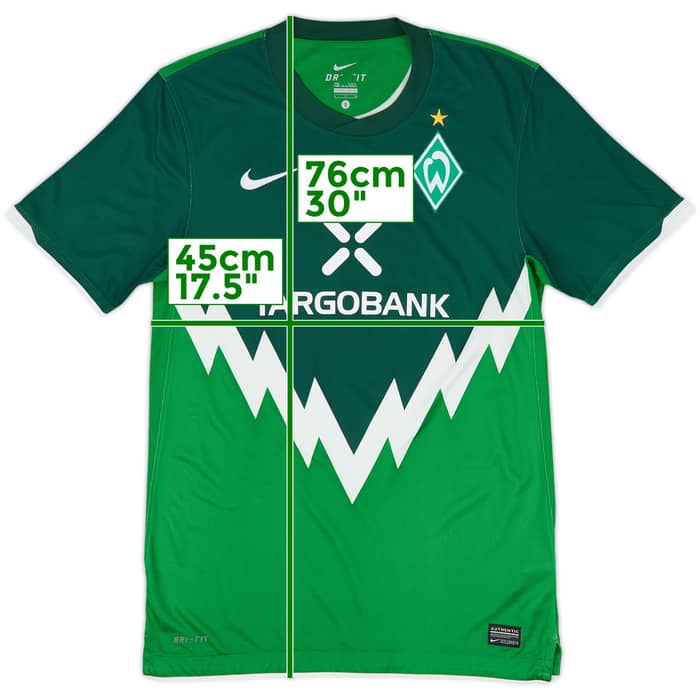 2010-11 Werder Bremen Home Shirt - 9/10 - (S)