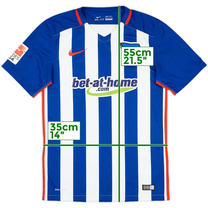 2015-16 Hertha Berlin Home Shirt - 8/10 - (S)