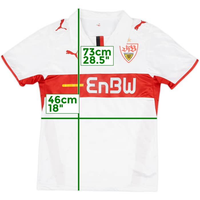 2008-09 Stuttgart Home Shirt - 8/10 - (M)