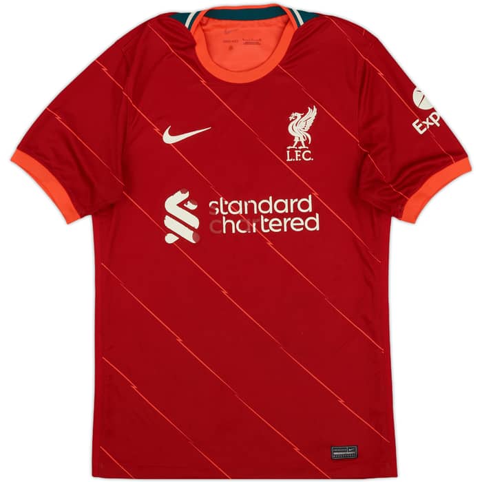 2021-22 Liverpool Home Shirt M.Salah #11 - 4/10 - (S)