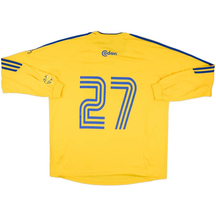 2006-08 Brondby Match Issue Home L/S Shirt #27