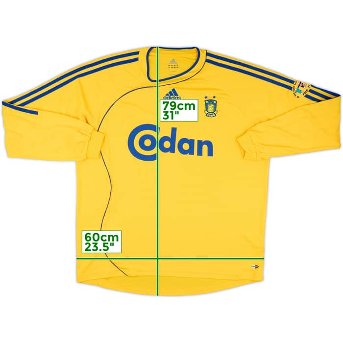 2006-08 Brondby Match Issue Home L/S Shirt #27