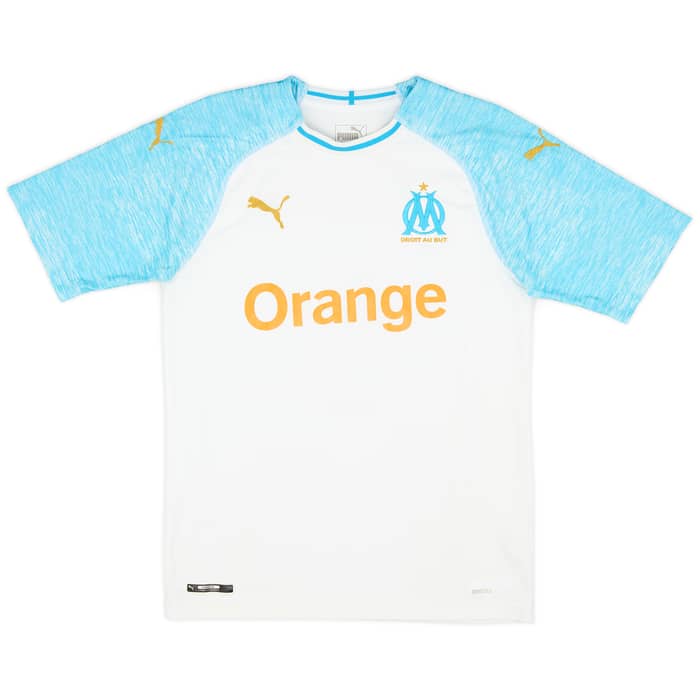 2018-19 Olympique Marseille Home Shirt L.Ocampos #5 - 6/10 - (S)