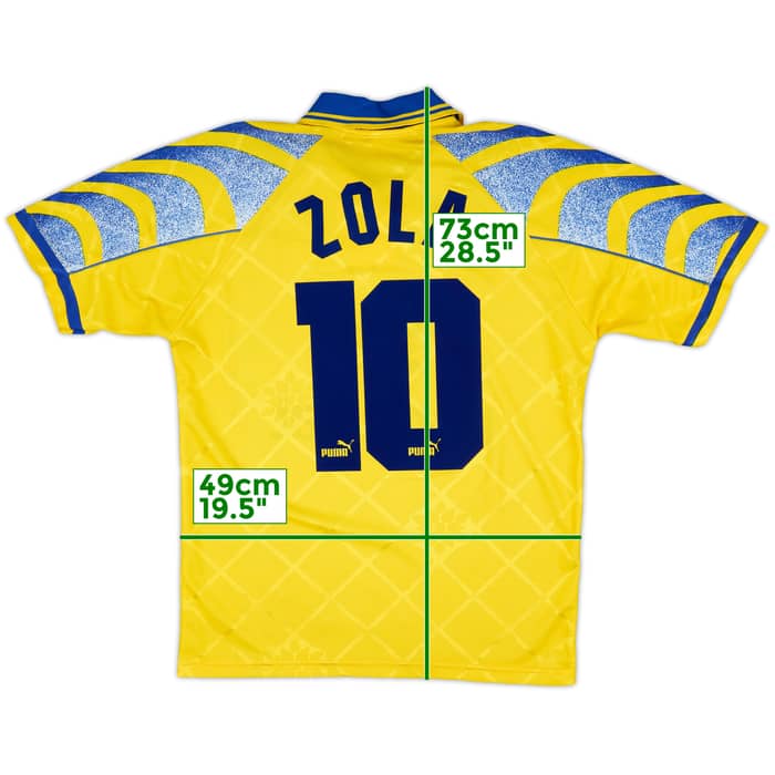 1995-96 Parma Third Shirt Zola #10 - 8/10 - (M)