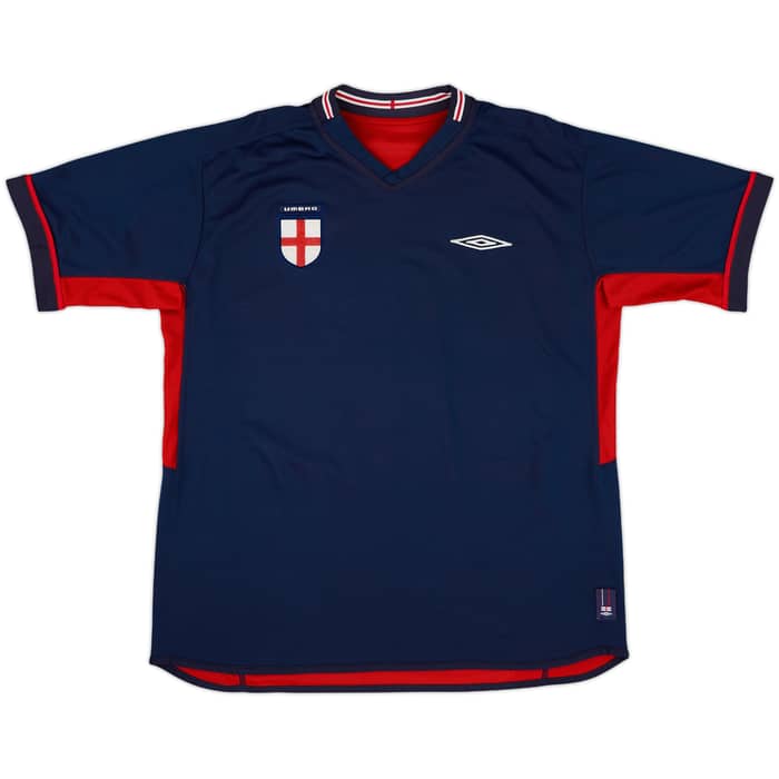 2002-04 England Away Shirt Beckham #7 - 5/10 - (L)