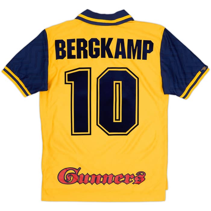 1996-97 Arsenal Away Shirt Bergkamp #10 - 7/10 - (S)