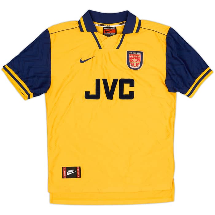1996-97 Arsenal Away Shirt Bergkamp #10 - 7/10 - (S)