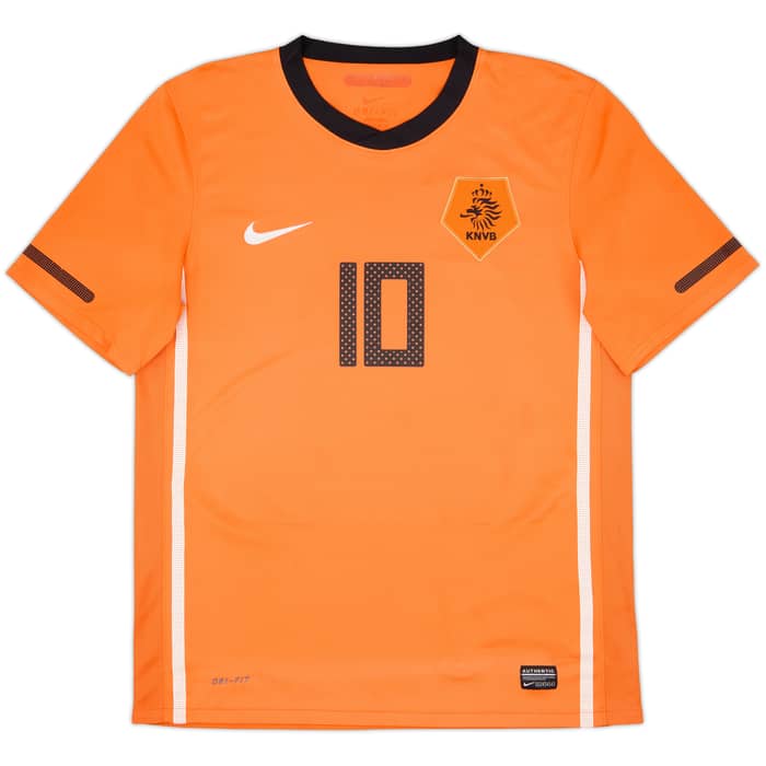 2010-11 Netherlands Home Shirt Sneijder #10 - 7/10 - (M)