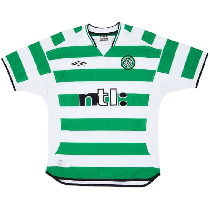 2001-03 Celtic Titular Camiseta Larsson #7 - 8/10 - (M)