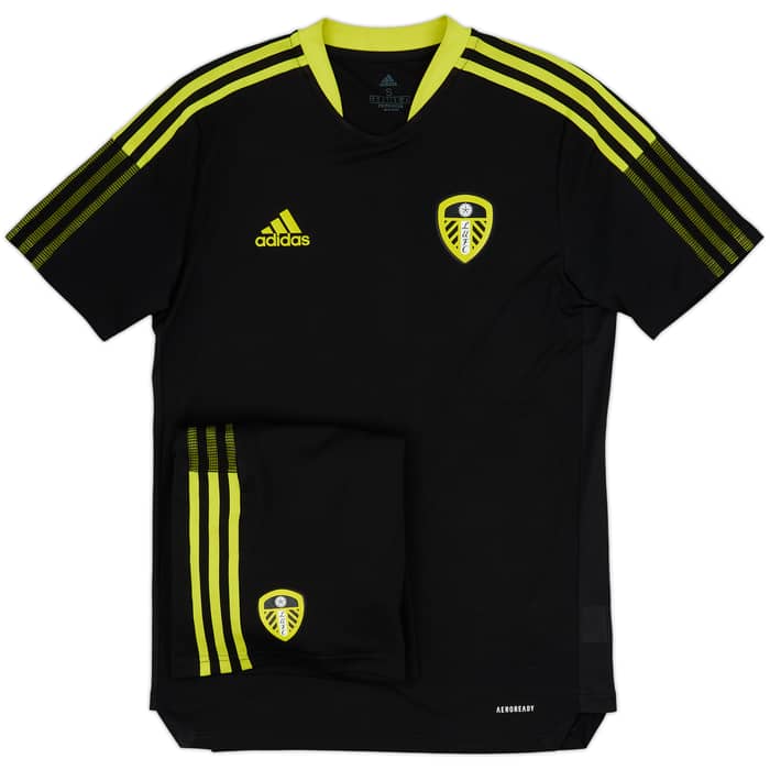 2021-22 Leeds United adidas Training Shirt & Shorts - 8/10 - (S)