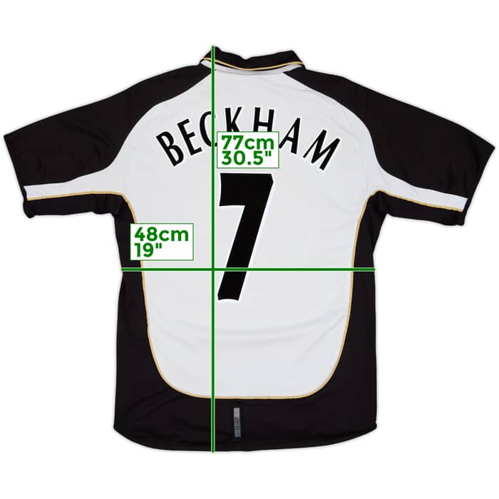 2001-02 Manchester United Centenary Away/Third Shirt Beckham #7 - 6/10 - (L)