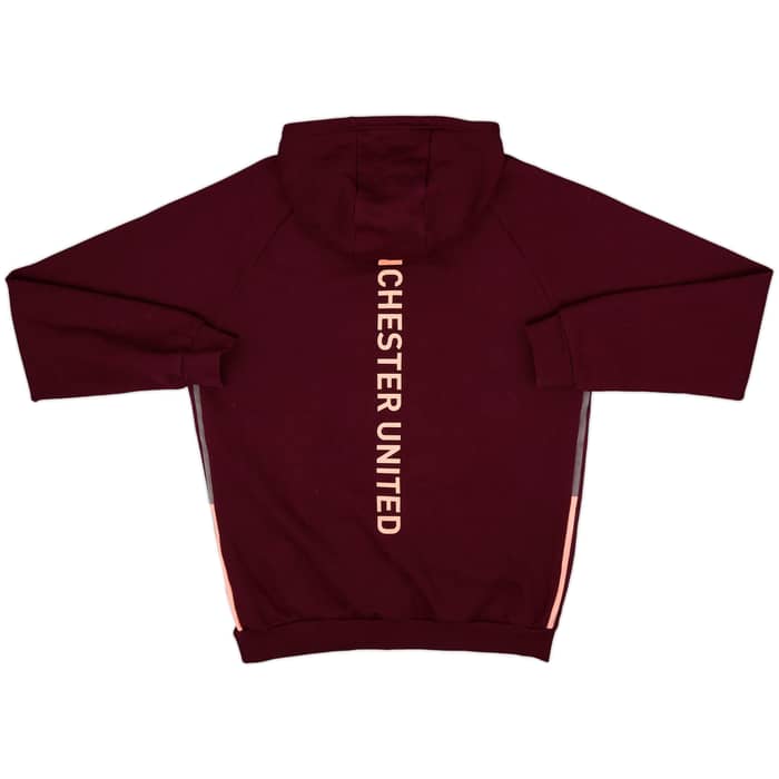 2020-21 Manchester United adidas Hooded Top - 10/10 - (L)