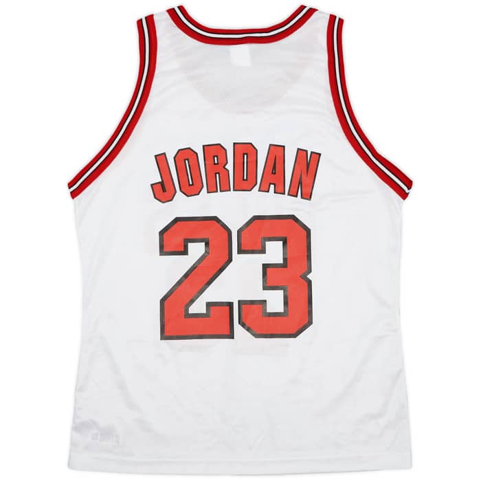 1995-98 Chicago Bulls Jordan #23 Champion Home Jersey - 9/10 - (L)