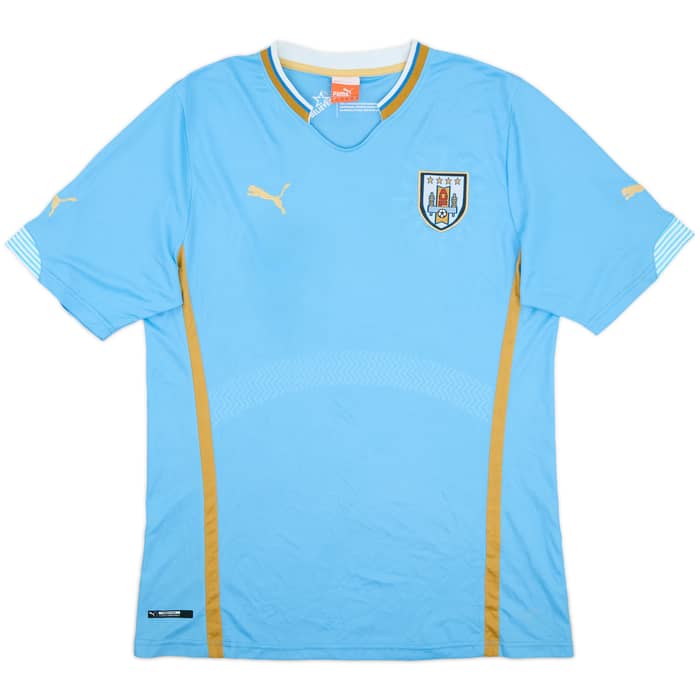 2014-15 Uruguay Home Shirt Suarez #9 - 8/10 - (XL)