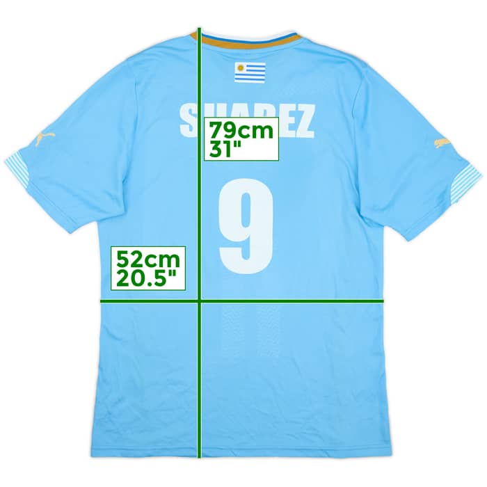 2014-15 Uruguay Home Shirt Suarez #9 - 8/10 - (XL)