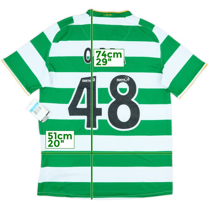 2008-10 Celtic Home Shirt O Dea #48 (M)