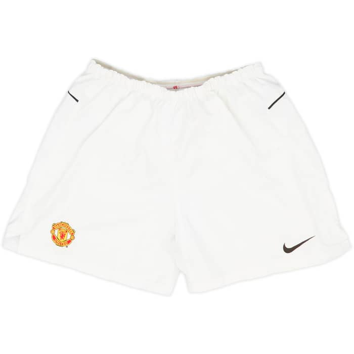 2004-05 Manchester United Home Shorts - 7/10 - (XL.Boys)