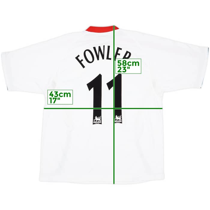 2005-06 Liverpool Away Shirt Fowler #11 - 8/10 - (XL)