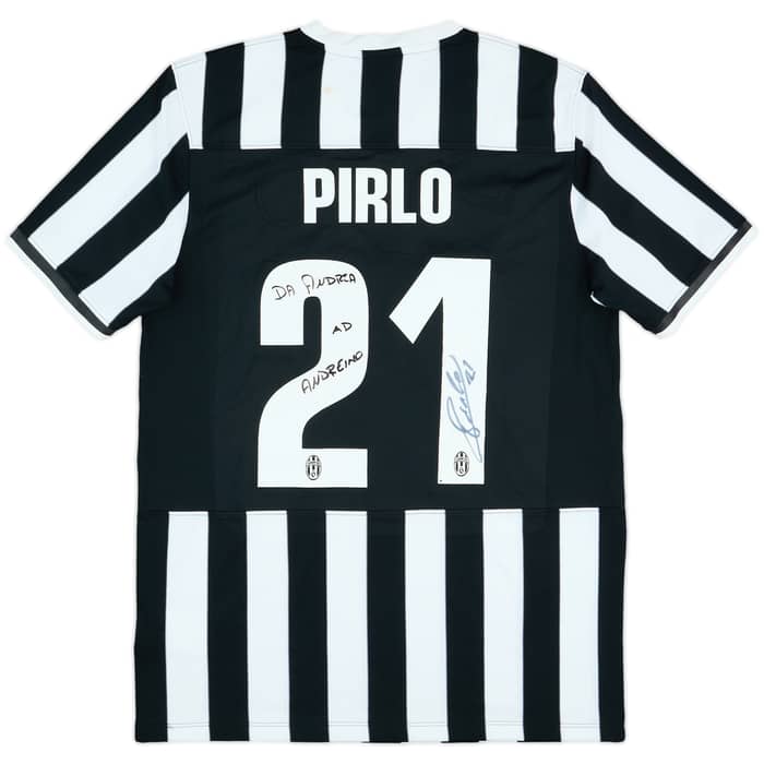 2013-14 Juventus Signed Home Shirt Pirlo #21 - 6/10 - (L)