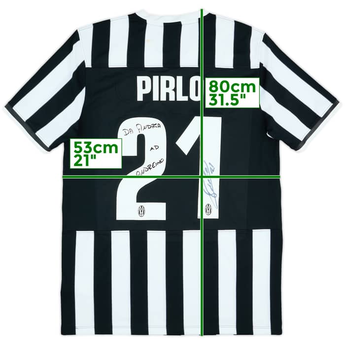 2013-14 Juventus Signed Home Shirt Pirlo #21 - 6/10 - (L)