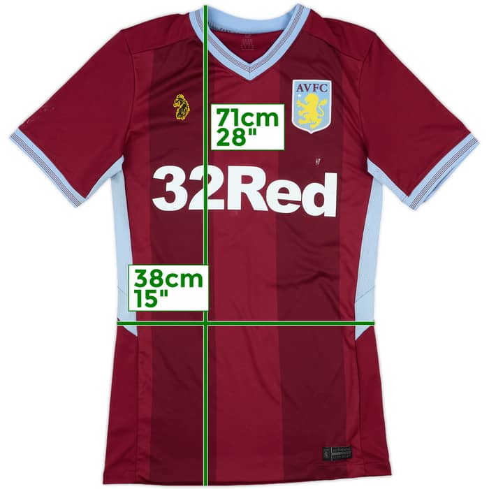 2018-19 Aston Villa Match Issue Home Shirt #14