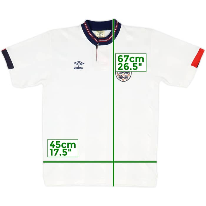 1987-90 England Home Shirt - 8/10 - (L)