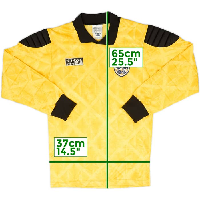 1990-92 England GK Shirt #1 (Shilton) - 9/10 - (S)