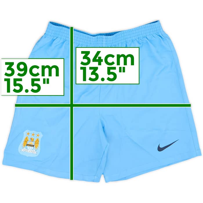 2014-15 Manchester City Home Shorts - 9/10 - (7-8 Years)