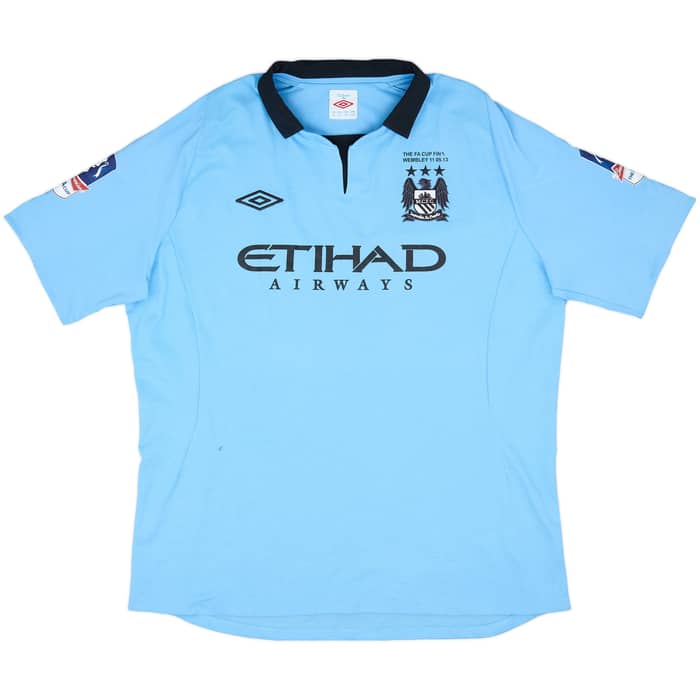 2012-13 Manchester City 'FA Cup Final' Home Shirt - 8/10 - (XL)