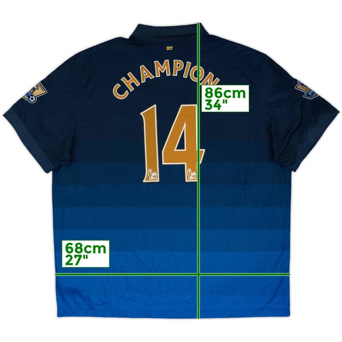 2014-15 Manchester City Away Shirt Champions #14 - 10/10 - (3XL)