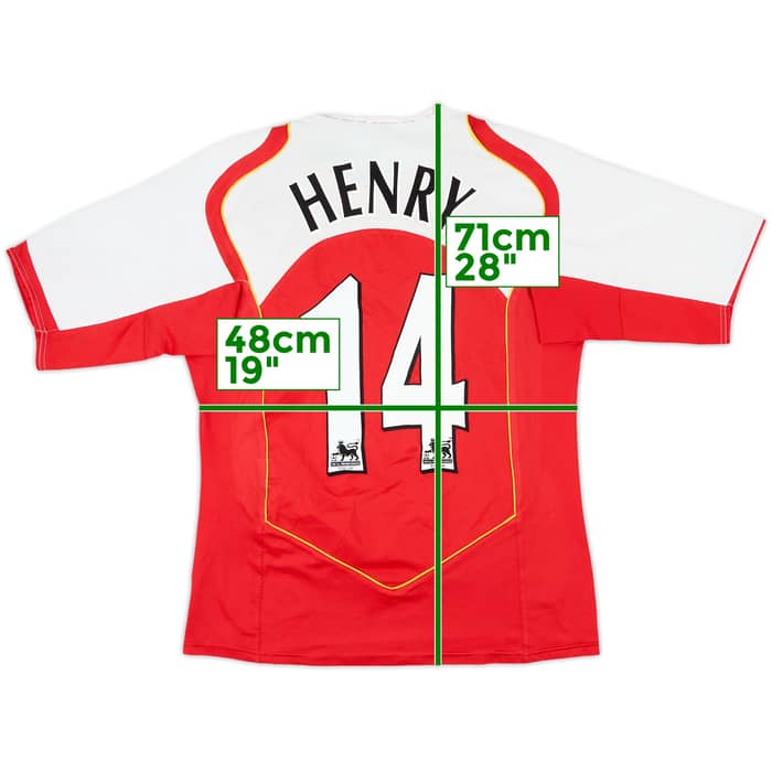 2004-05 Arsenal Home Shirt Henry #14 - 6/10 - (M)
