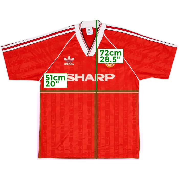 Camiseta de local del Manchester United 1988-90 - 5/10 - (L)