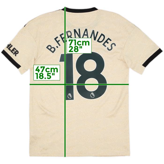 2019-20 Manchester United Away Shirt B.Fernandes #18 - 8/10 - (S)