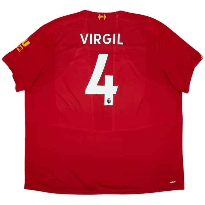 2019-20 Liverpool Home Shirt Virgil #4 - 6/10 - (3XL)