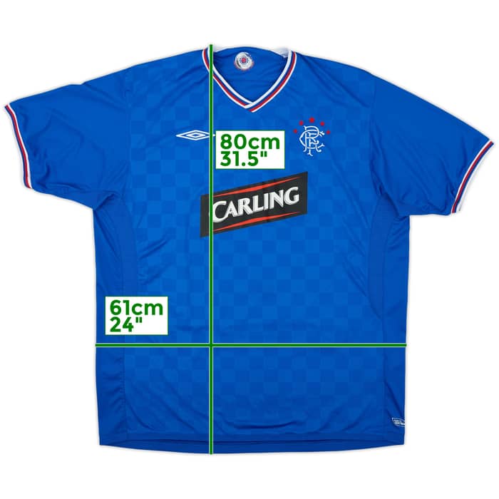 2009-10 Rangers Home Shirt - 7/10 - (XL)