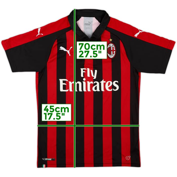 Camiseta de local de AC Milan 2018-19 - 6/10 - (S)
