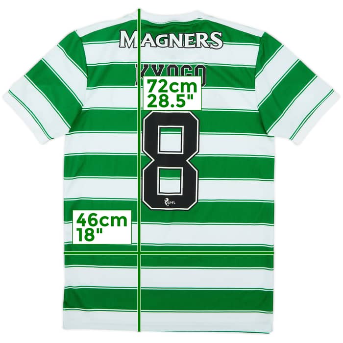 2021-22 Celtic Home Shirt Kyogo #8 - 8/10 - (S)