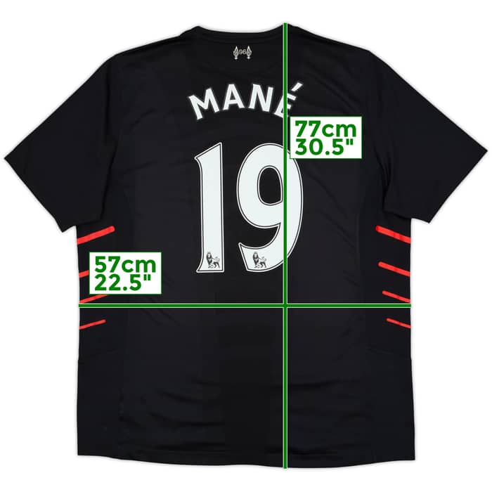 2016-17 Liverpool Away Shirt Mane #19 - 5/10 - (XL)