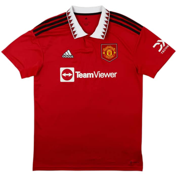 2022-23 Manchester United Home Shirt Antony #21 - 8/10 - (L)