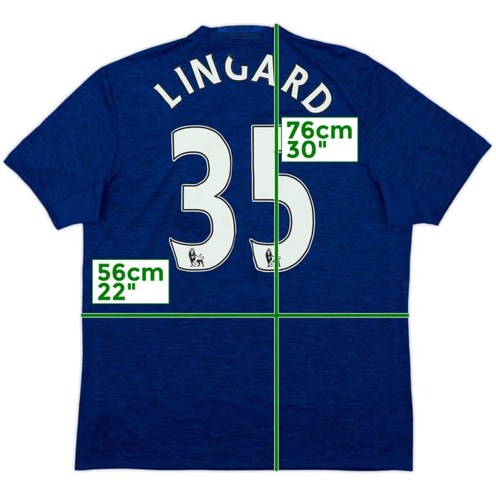 2016-17 Manchester United Away Shirt Lingard #35 - 5/10 - (XL)